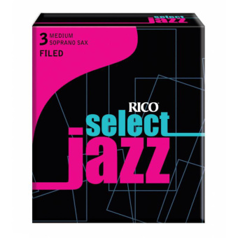 Трость для саксофона сопрано Rico RSF10SSX3M Select Jazz Filed